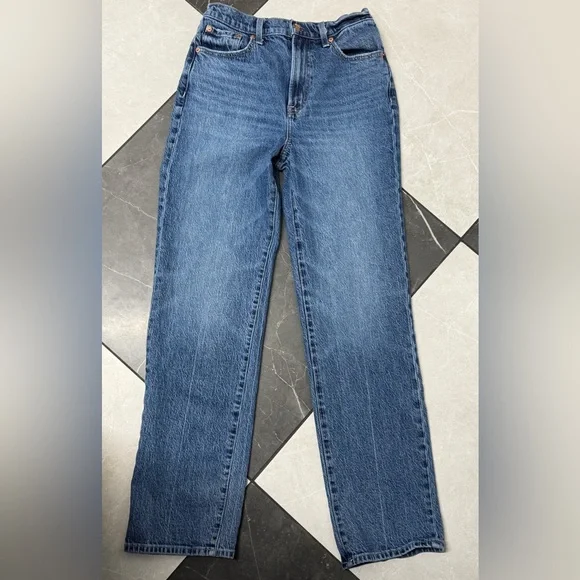 pistola Straight Leg Jeans in Medium Blue Wash - Picture 3 of 6